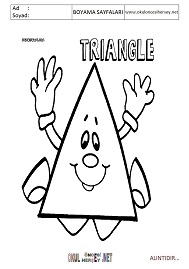 üçgen boyama sayfaları